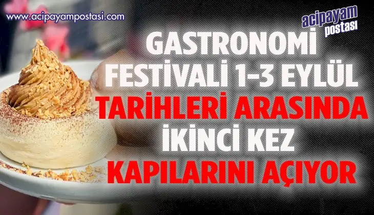 Gastronomi Festivali için hazırlıklar
                    başladı